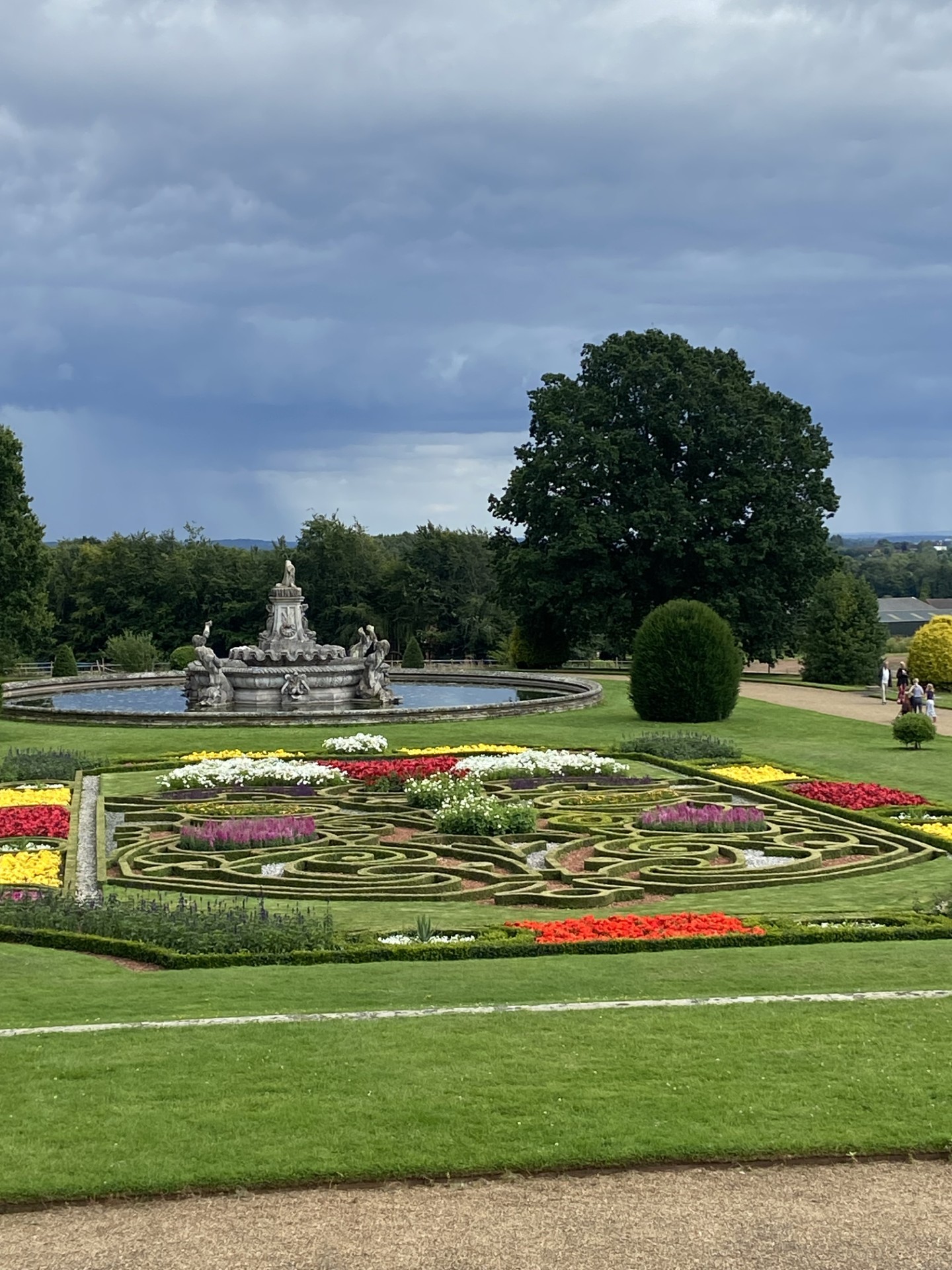 lovely gardens laid out with lots of colours
